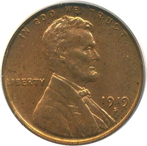 image for: 1919-S 1c PCGS MS64 RD