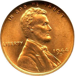 image for: 1944-D 1c NGC MS67 RD