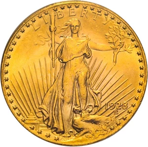 image for: 1928 $20 PCGS/CAC MS66