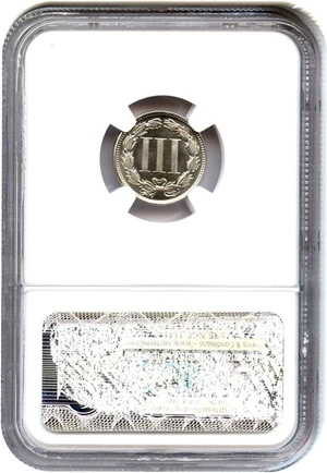 image for: 1877 3cN NGC Proof 67 Cameo - Scarce Proof Only