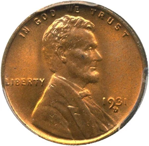 image for: 1931-D 1c PCGS MS65 RD