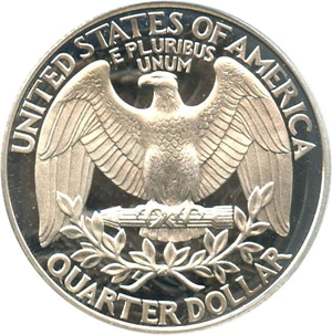 image for: 1995-S 25c PCGS Proof 69 DCameo (Silver)