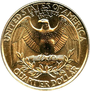 image for: 1998-P 25c PCGS MS65