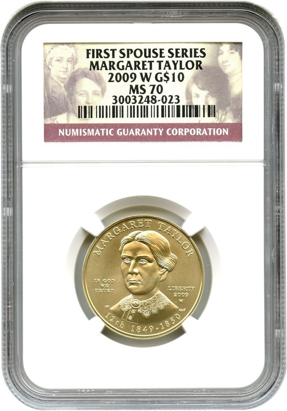 image for: 2009-W $10 NGC MS70 (Margaret Taylor)