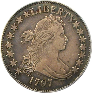 image for: 1797 50c PCGS/CAC XF45