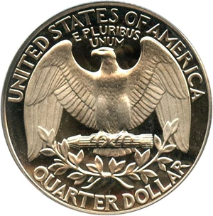 image for: 1979-S 25c PCGS Proof 69 DCameo (Type 1)