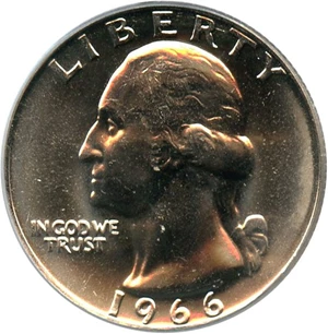 image for: 1966 25c PCGS MS65 (Special Mint Set)