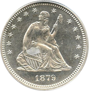 image for: 1879 25c PCGS/CAC Proof 64 Cameo