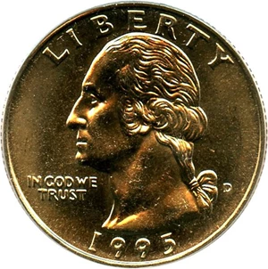 image for: 1995-D 25c PCGS MS66