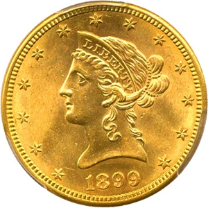 image for: 1899-S $10 PCGS MS63