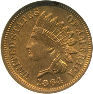 image for: 1864 1c NGC MS65 RB (Bronze)