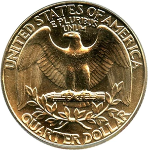 image for: 1987-D 25c PCGS MS65