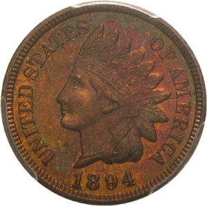 image for: 1894 1c PCGS/CAC MS65 RB * Color *