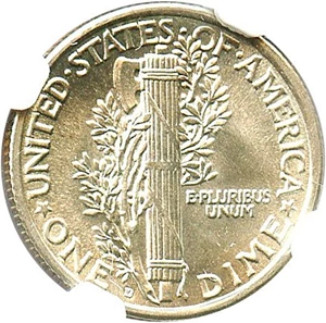 image for: 1920-D 10c NGC MS66