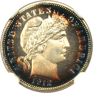 image for: 1912 10c NGC Proof 68 Cameo * Star/Color *