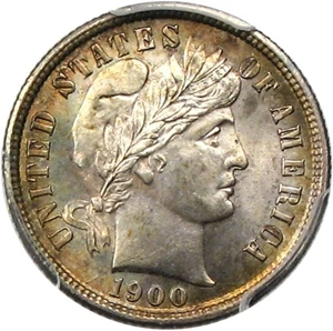 image for: 1900-S 10c PCGS/CAC MS64+ * Color *