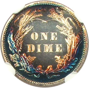 image for: 1912 10c NGC Proof 68 Cameo * Star/Color *