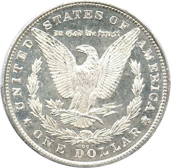 image for: 1880-CC $1 PCGS MS64 DMPL (8/High 7)