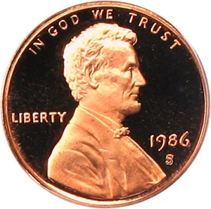 image for: 1986-S 1c PCGS Proof 69 DCameo OGH