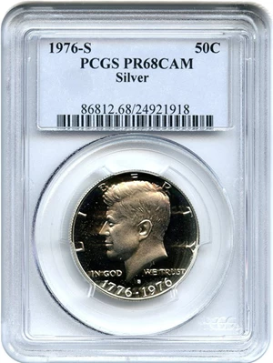 image for: 1976-S 50c PCGS Proof 68 Cameo (Silver)