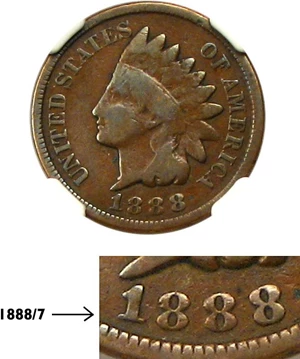 image for: 1888/7 1c NGC VG-10 (FS-301)