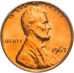 image for: 1967 1c PCGS MS66+ RD