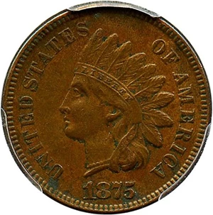 image for: 1875 1c PCGS XF45