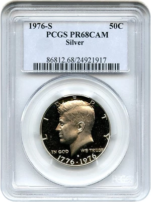 image for: 1976-S 50c PCGS Proof 68 Cameo (Silver)