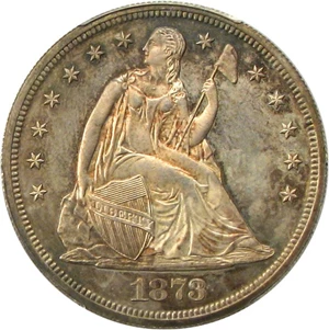image for: 1873 $1 PCGS/CAC Proof 64 * Color *
