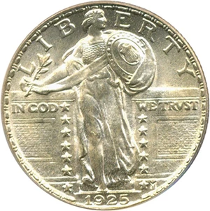image for: 1925 25c PCGS/CAC MS65 FH
