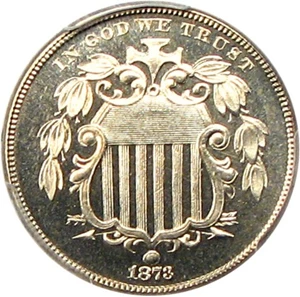 image for: 1873 5c PCGS/CAC Proof 66 Cameo (Closed 3)