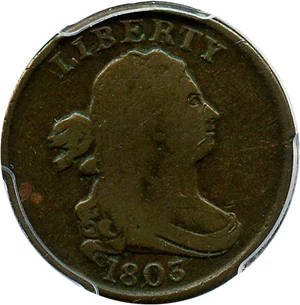 image for: 1803 1/2c PCGS VG-10
