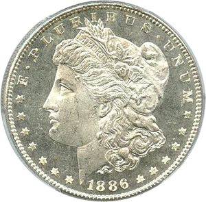 image for: 1886 $1 PCGS/CAC MS64+ DMPL