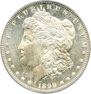 image for: 1899 $1 PCGS MS65 PL