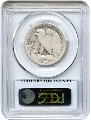 image for: 1917-S 50c PCGS Genuine (Mintmark Obverse)