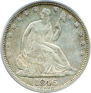image for: 1846-O 50c PCGS Genuine (Medium Date)