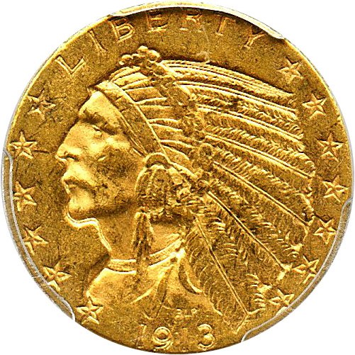 image for: 1913-S $5 PCGS MS61