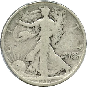 image for: 1917-S 50c PCGS Genuine (Mintmark Reverse, Surface Damage)