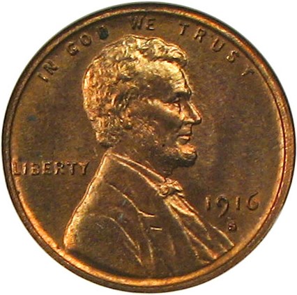image for: 1916-S 1c NGC MS64 RB