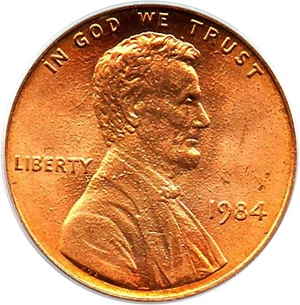 image for: 1984 1c PCGS MS65 RD OGH (Doubled Die Obverse)