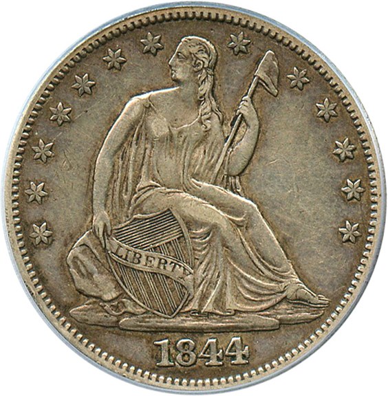 image for: 1844 50c PCGS XF45