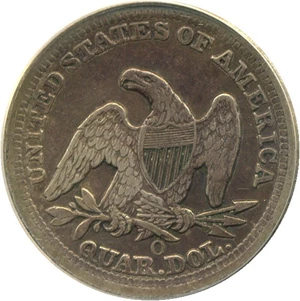 image for: 1850-O 25c ANACS VF30