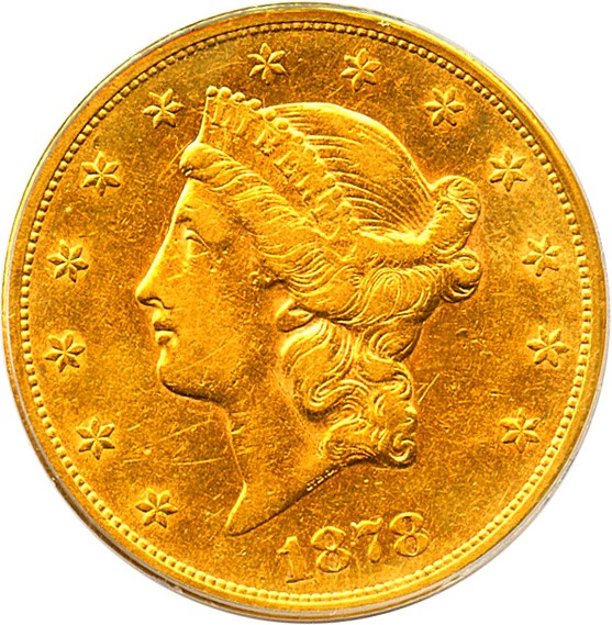 image for: 1878-CC $20 PCGS XF45