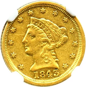 image for: 1843-C $2 1/2 NGC XF45 (Large Date)