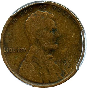 image for: 1909-S/S 1c PCGS VG-8 (Lincoln, S/Horizontal S)