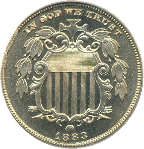 image for: 1883 5c PCGS Proof 66 Cameo (Shield)