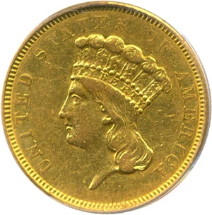 image for: 1854-O $3 PCGS XF45