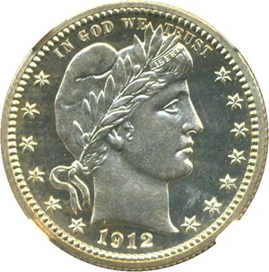 image for: 1912 25c NGC Proof 67 * Star *