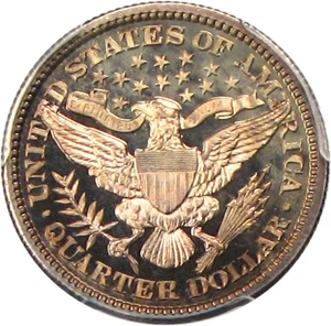 image for: 1900 25c PCGS Proof 63 Cameo * Pretty Color *