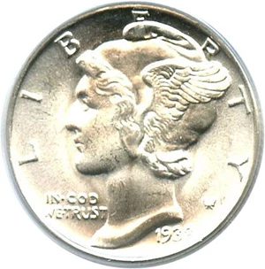 image for: 1938-S 10c PCGS MS64